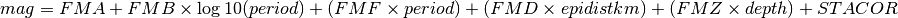 震级公式
